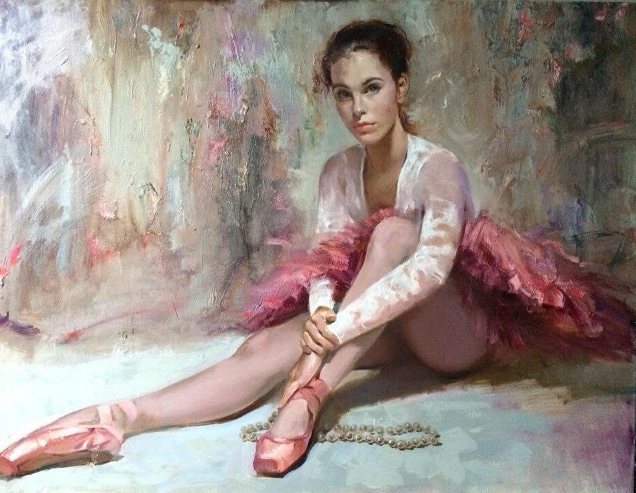 Ballerina In A Pink Dress 48*52